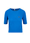 logo pully round neck 1/2arm, blue heart anchor , Knitted Jumpers & Cardigans, Blue