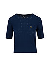 logo pully round neck 1/2arm, dark blue heart anchor, Knitted Jumpers & Cardigans, Blue