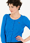 logo roundneck cardigan short, blue heart anchor , Knitted Jumpers & Cardigans, Blue