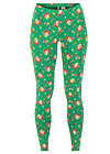 who let the fox out, jungle flowers, Leggings, Green