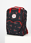Backpack wild weather, red hood, Accessoires, Black