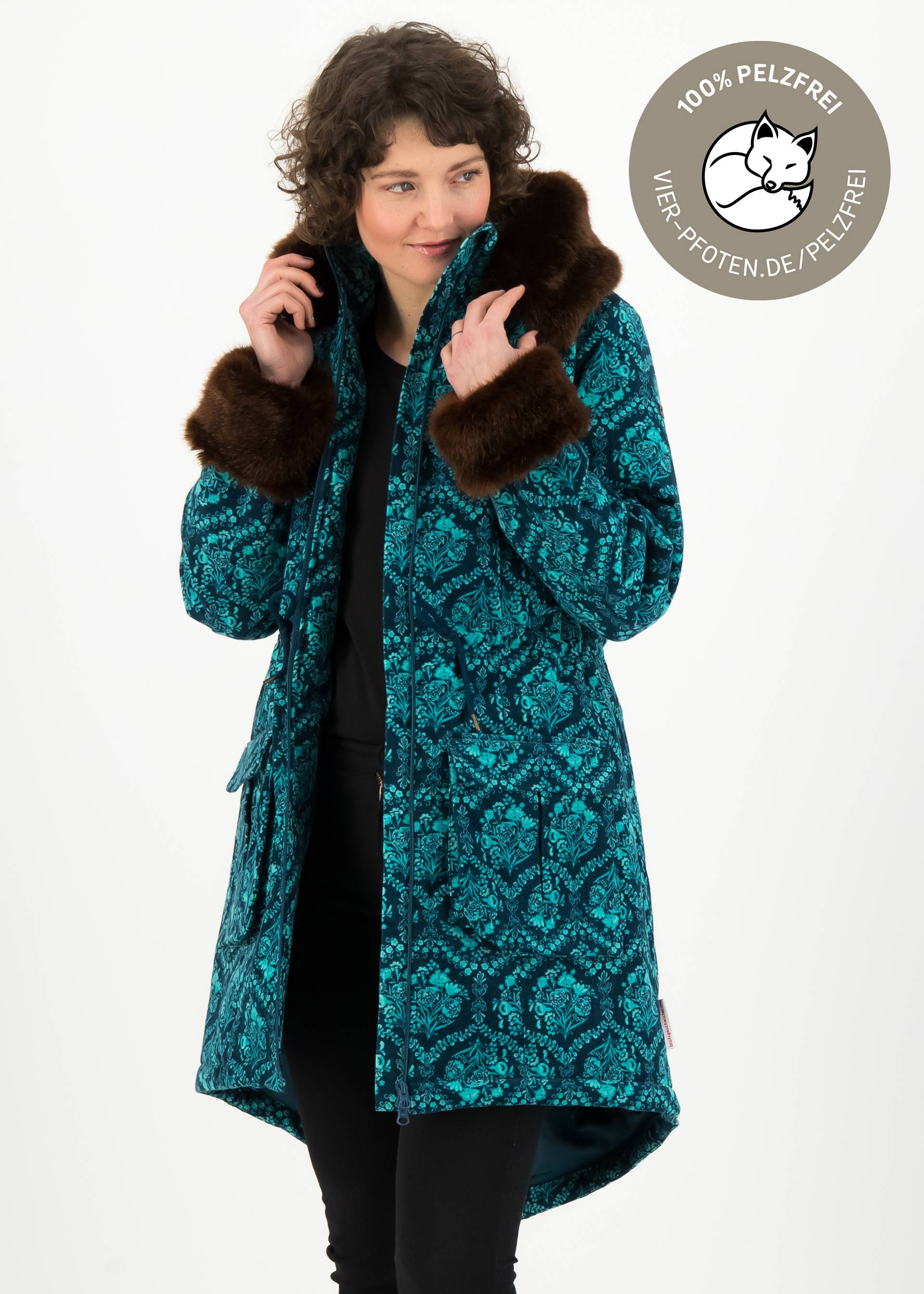 Wintermantel trot the fox, winter variety, Jacken & M&auml;ntel, Blau