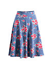 Knee-length Skirt die hosen an, flower for circus, Skirts, Blue