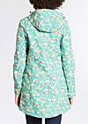 Soft Shell Jacket wild weather long anorak, blossom spring time, Jackets & Coats, Blue