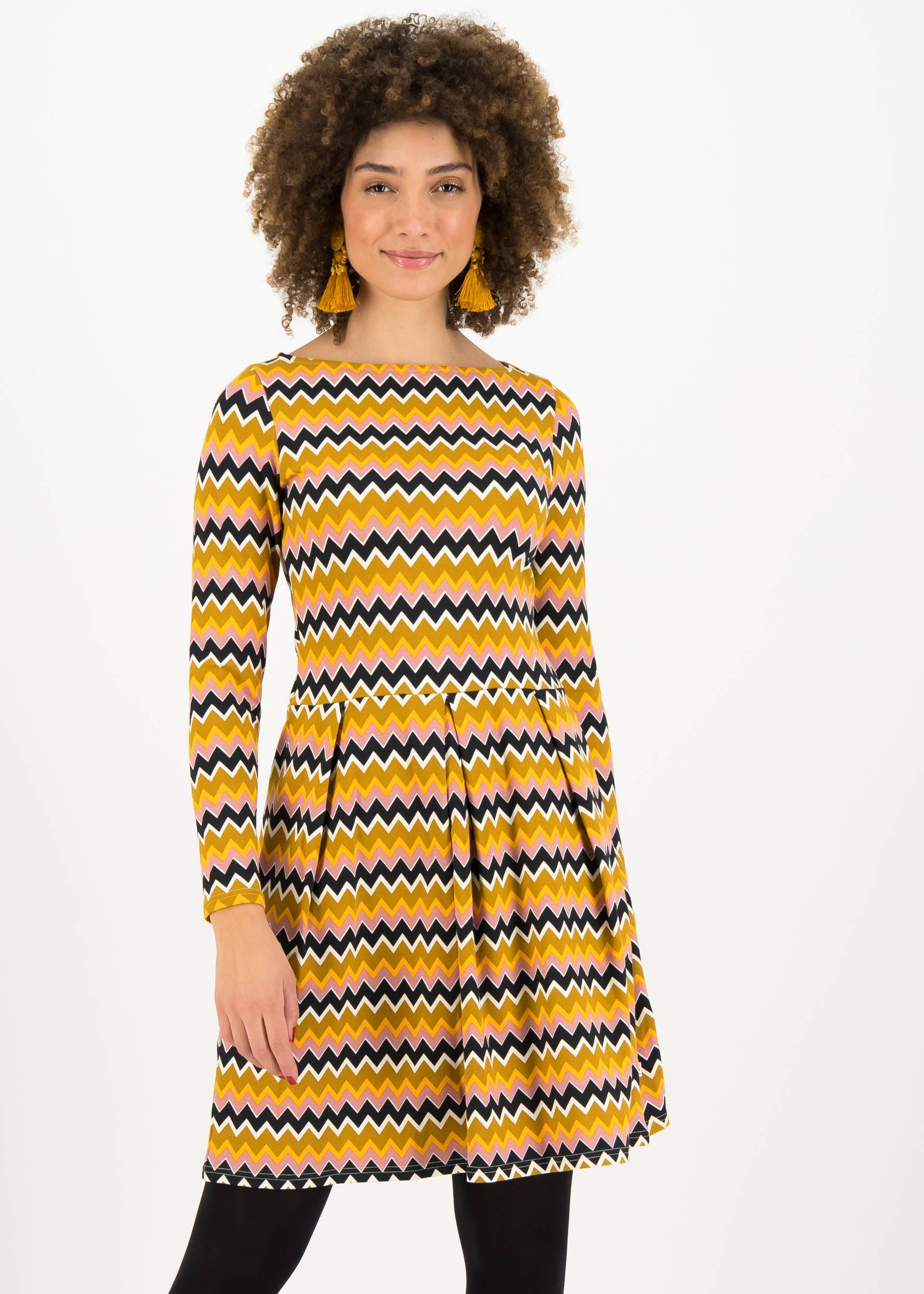 Sweatkleid shimmy shake, stripe my soul, Kleider, Braun