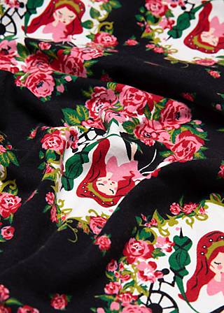 Herbstkleid Shalala Tralala Shawlax, ode to rose, Kleider, Schwarz