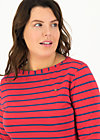 logo stripe 3/4 sleeve shirt, stripe of love, Shirts, Rot