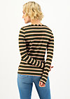 logo striped longsleeve shirt, forest night stripes, Shirts, Brown