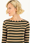 logo striped longsleeve shirt, forest night stripes, Shirts, Braun