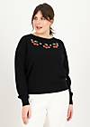 Knitted Jumper Stick am Stück, very cherry, Knitted Jumpers & Cardigans, Black