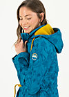 Soft Shell Jacket swallowtail lightweight, tropical shades, Jackets & Coats, Turquoise