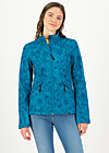 Soft Shell Jacket wanderlust turtle, tropical shades, Jackets & Coats, Turquoise