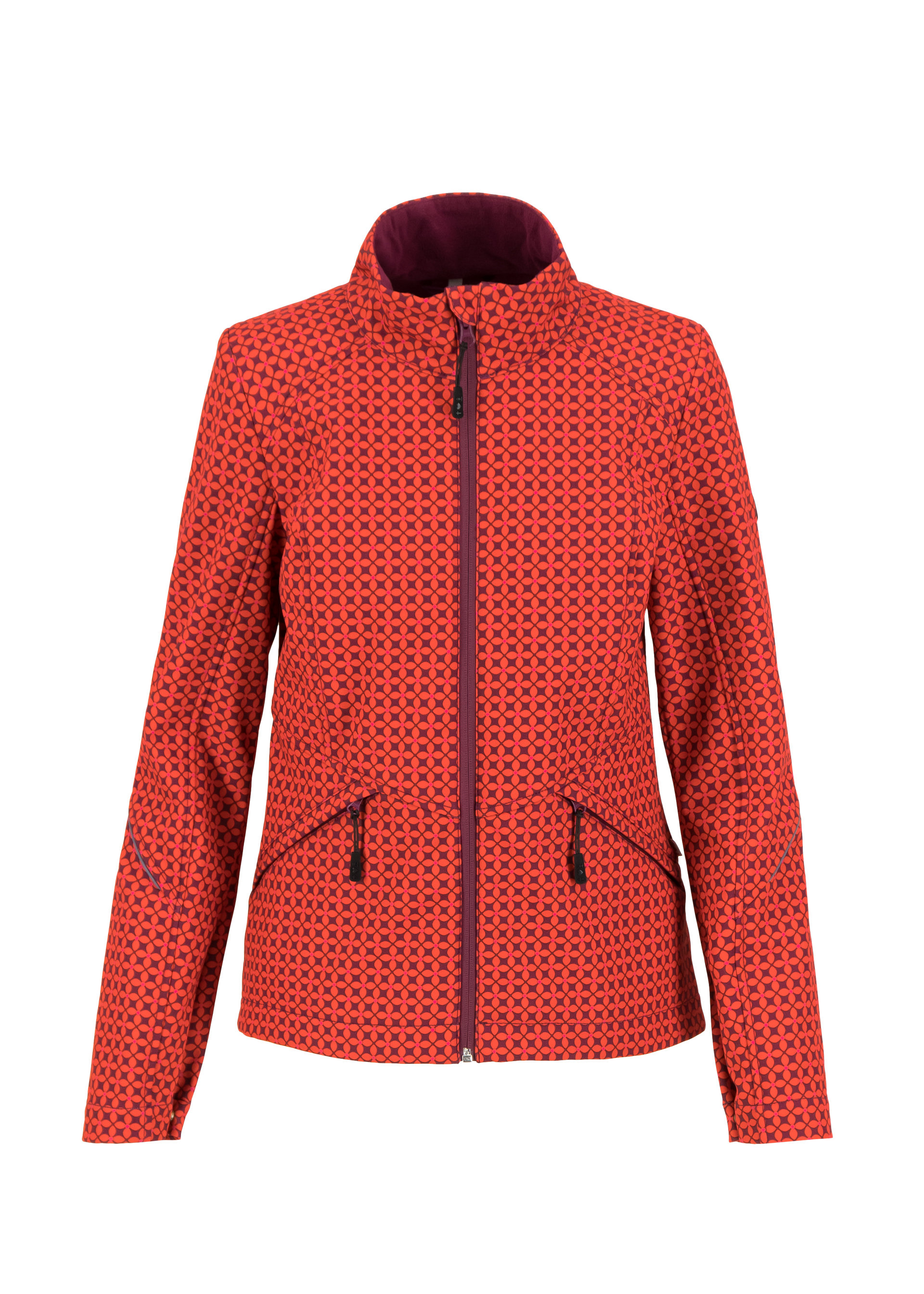 Softshelljacke wanderlust turtle, red stars, Jacken & Mäntel, Rot