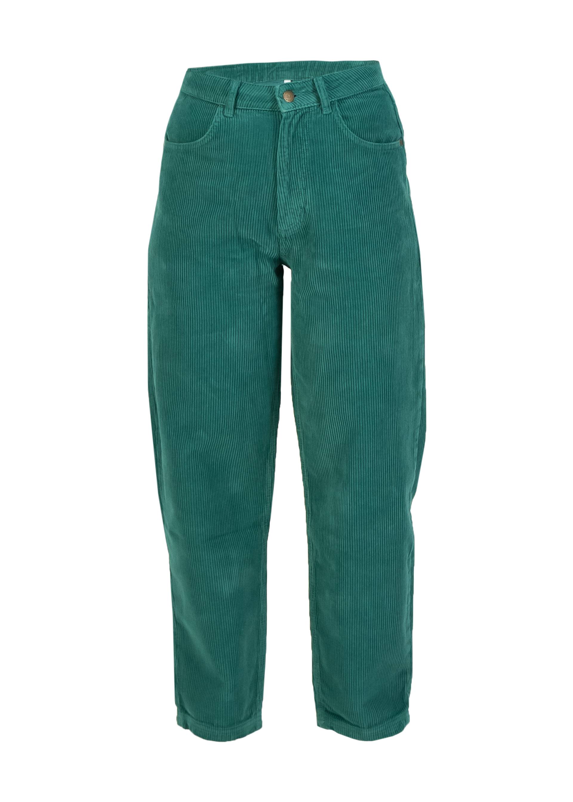 Cordhose High Waist Olotte, atlantic teal corduroy, Hosen, Blau