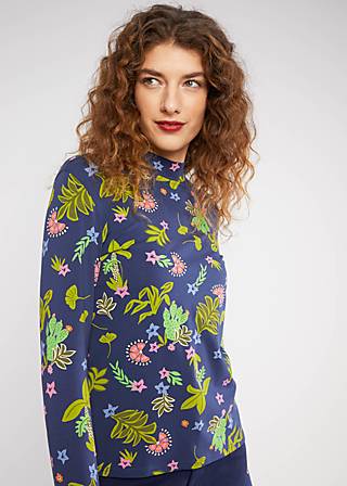 Longsleeve Lonely Lips Turtle, prehistoric fauna, Shirts, Blau