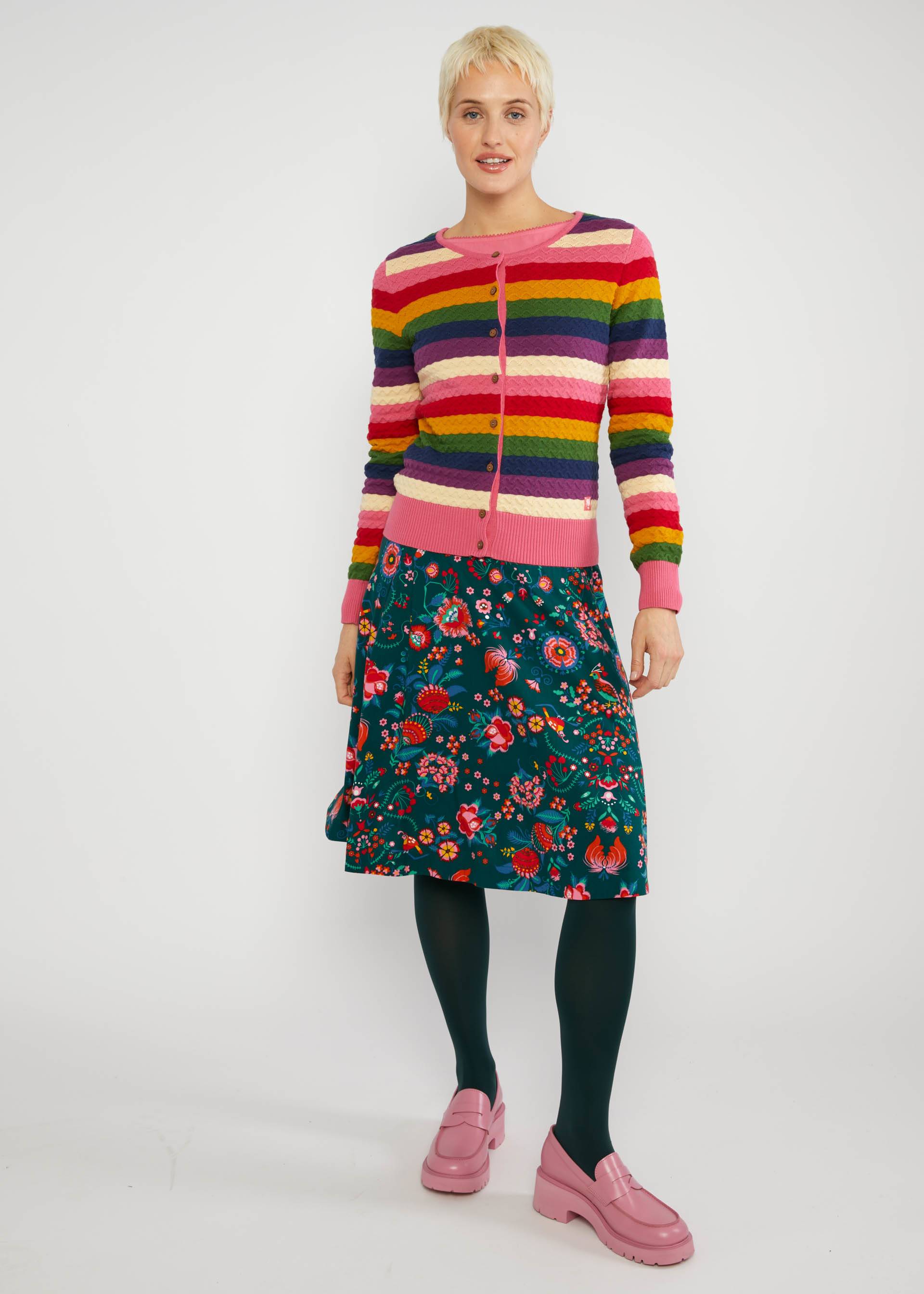 Circle Skirt Romance Rules the World, romantic mountain garden, Skirts, Green