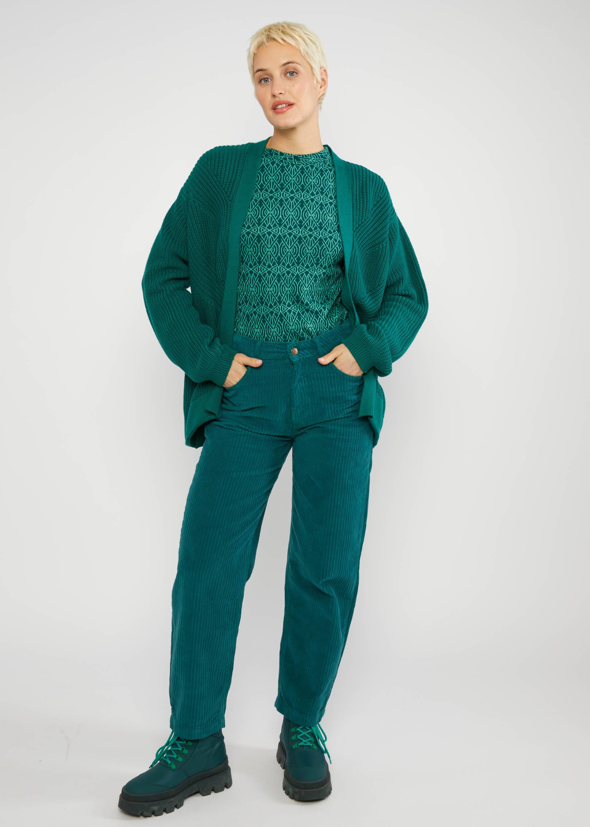 Knitted Top Safe and Warm Turtle, setting sun, Tops, Green