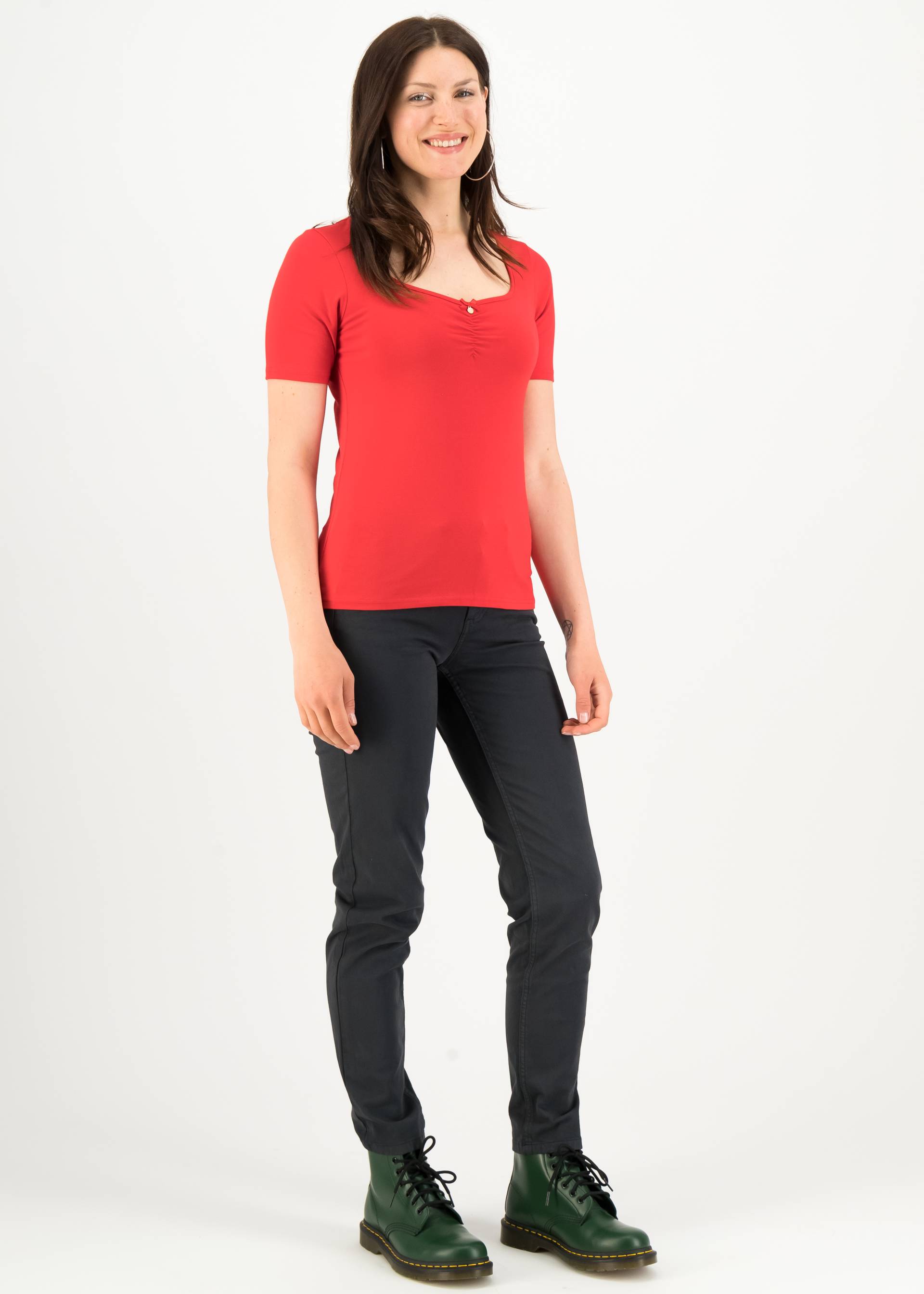 T-Shirt Balconnet F&eacute;minin, miss kiss, Shirts, Rot