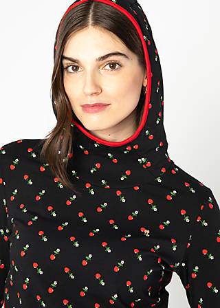 Hoodie Scuba Duba, mon cherry, Sweatshirts & Hoodies, Black