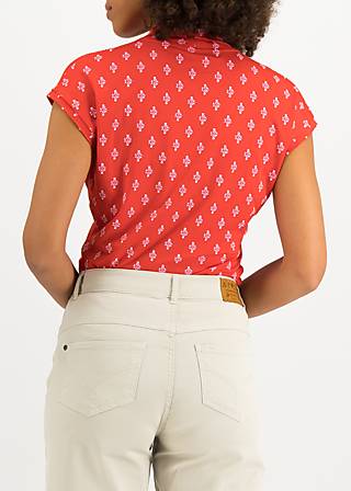 Top Mon Cher Cache-Cœur, hot hearts, Tops, Red