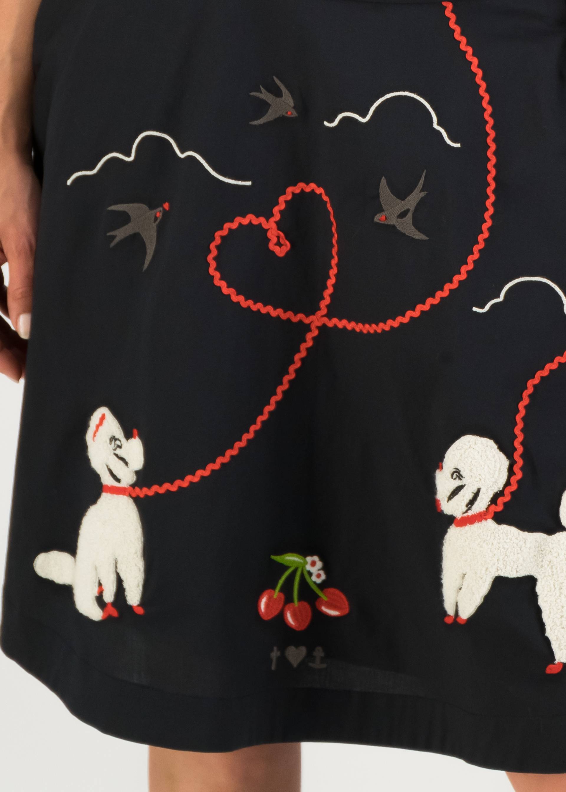 Tellerrock Queen of Poodles, picknick poodle, R&ouml;cke, Schwarz