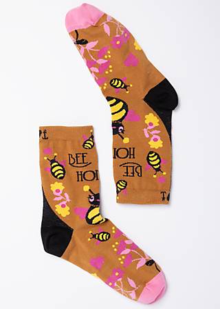 Baumwollsocken Sensational Steps, bee nice, Socken, Gelb