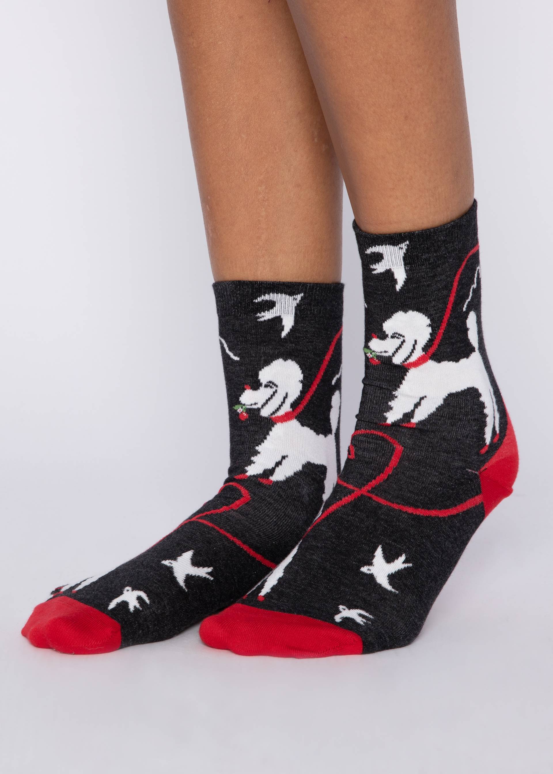 Baumwollsocken Sensational Steps, a walk in the park, Socken, Schwarz