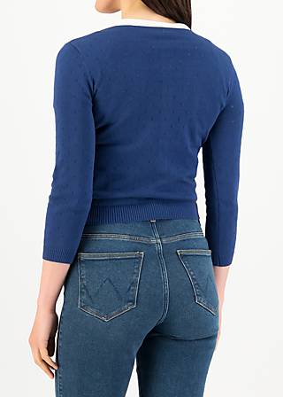 Cardigan Welcome to the Crew, azure skyline dots, Cardigans, Blue