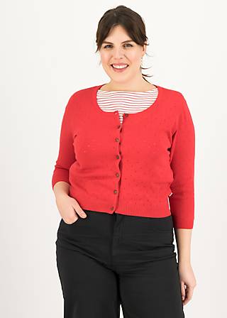 Cardigan Welcome to the Crew, sweet like cherry dots, Strickpullover & Cardigans, Rot
