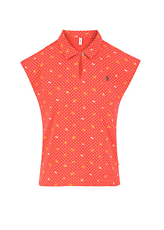 T-Shirt blusover, orange dot com, Tops, Red