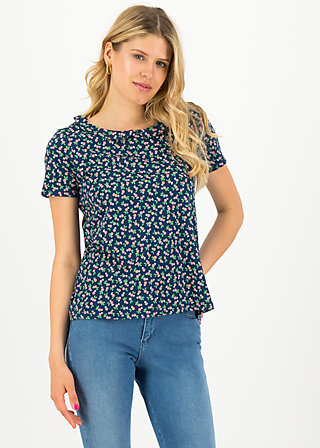 Short sleeve blouse botanical bubi, beach berry, Blouses & Tunics, Blue