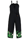 Jumpsuit out in the green, tropical night, Hosen, Schwarz