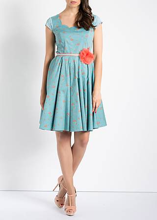 Sommerkleid evening with eve dress, gentle garden, Kleider, Blau