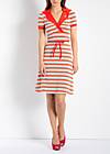 love and tenderness dress, sunset stripes, Dresses, Red