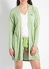 pleasure me cardy, feather fan, Knitted Jumpers & Cardigans, Green