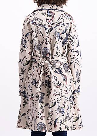 Trench Coat fuchs und hase, bird heart, Jackets & Coats, White