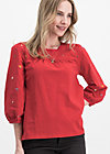 in love with alm oehi, red meadow, Shirts, Red