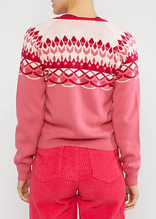 Cardigan Happy Heritage, nostalgic island knit pink, Cardigans, Rosa