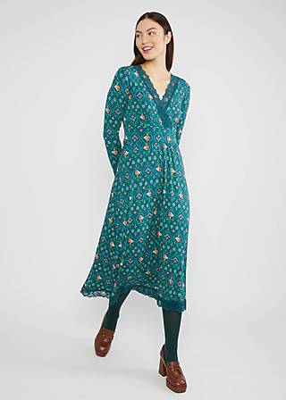 Midikleid Head to Toe Wow, birds of fair isle, Kleider, Grün