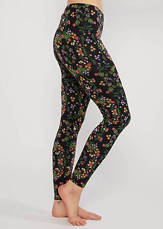 Baumwoll-Leggings Lovely Legs, unicorn crown, Leggings, Schwarz