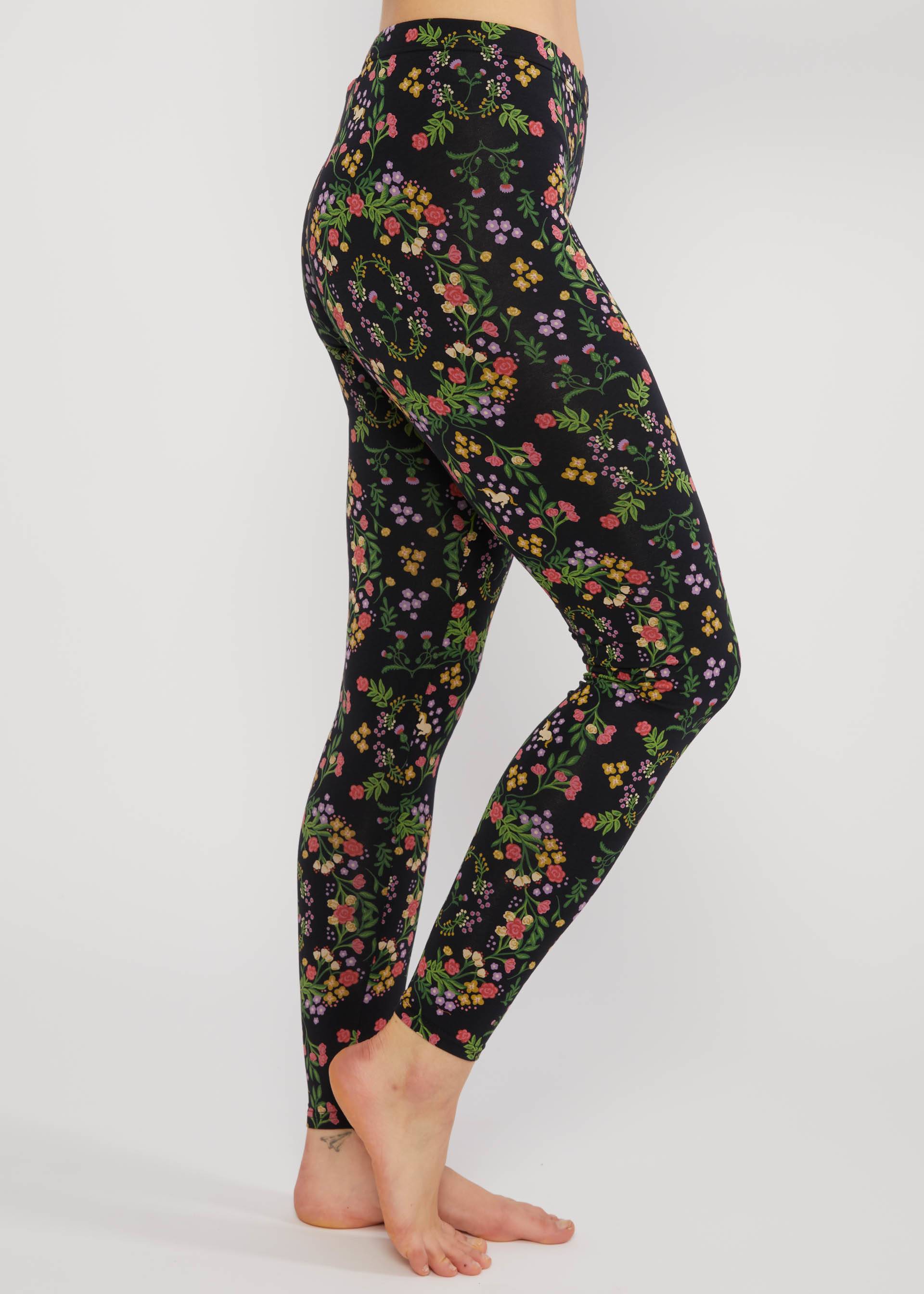 Baumwoll-Leggings Lovely Legs, unicorn crown, Leggings, Schwarz