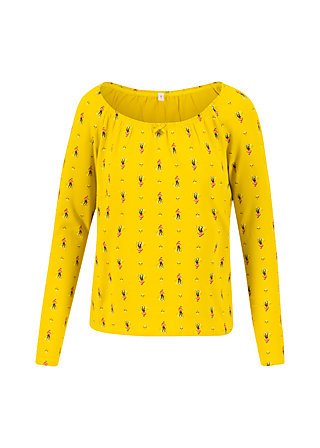 Longsleeve girls to the front, après ski, Tops, Yellow