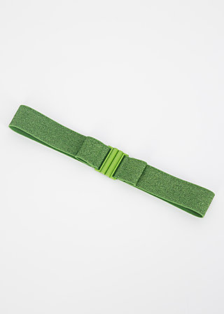 Waist belt glitter friends elastic, green sparkle, Accessoires, Green