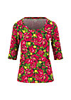 Top round and round, delicate dahlia, Shirts, Green