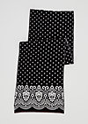 Knitted scarf sweet talking, black betsy , Accessoires, Black