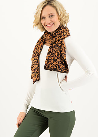 Knitted scarf sweet talking, miss leo, Accessoires, Brown