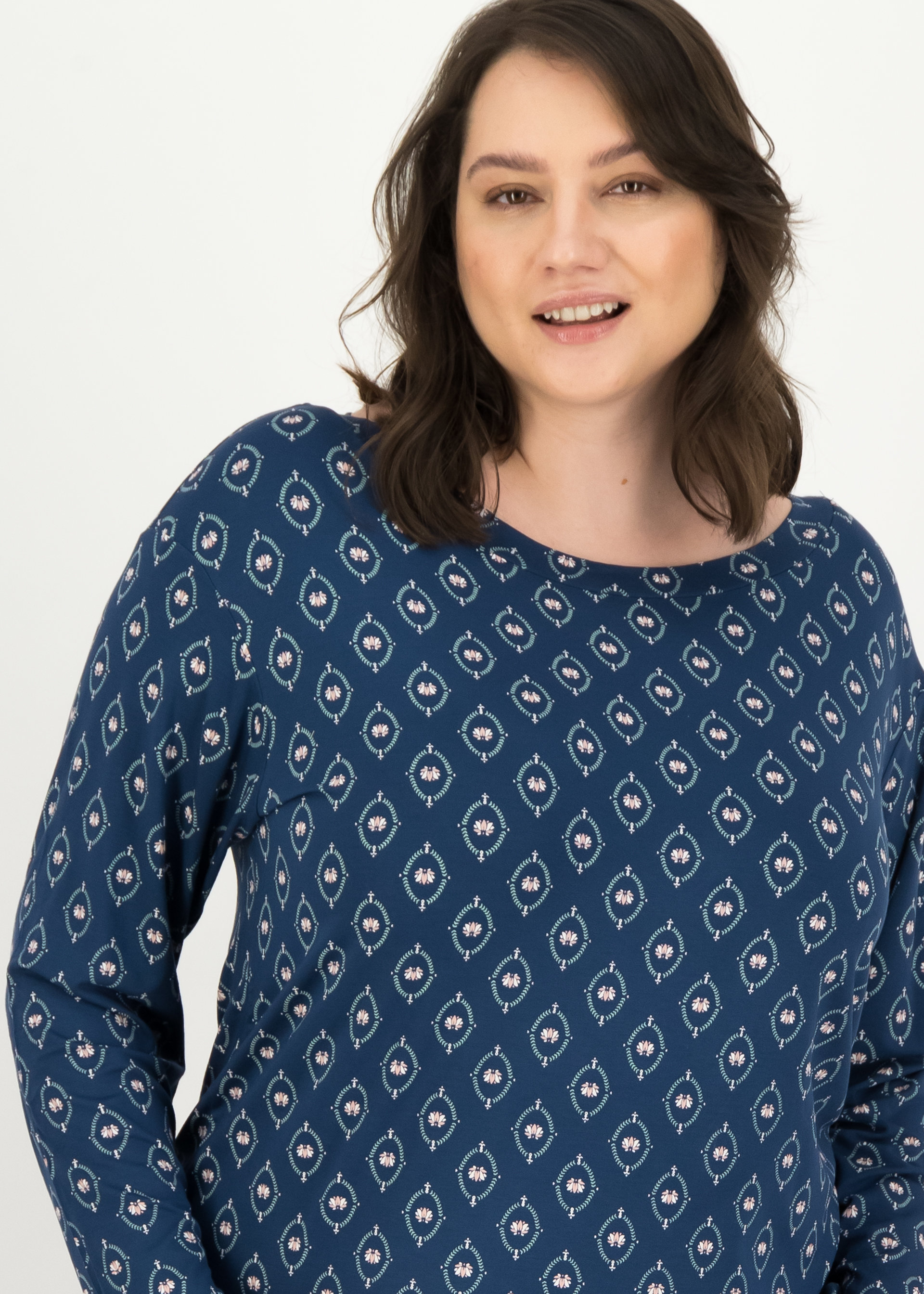 Longsleeve easy sailorette, lotus sutra, Shirts, Blau