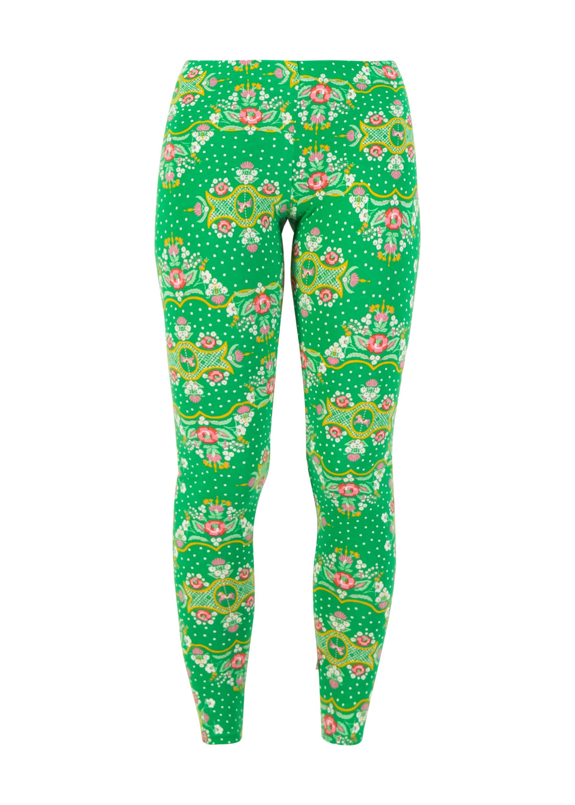Cotton Leggings froelikhopsing, carnival carousel, Leggings, Green