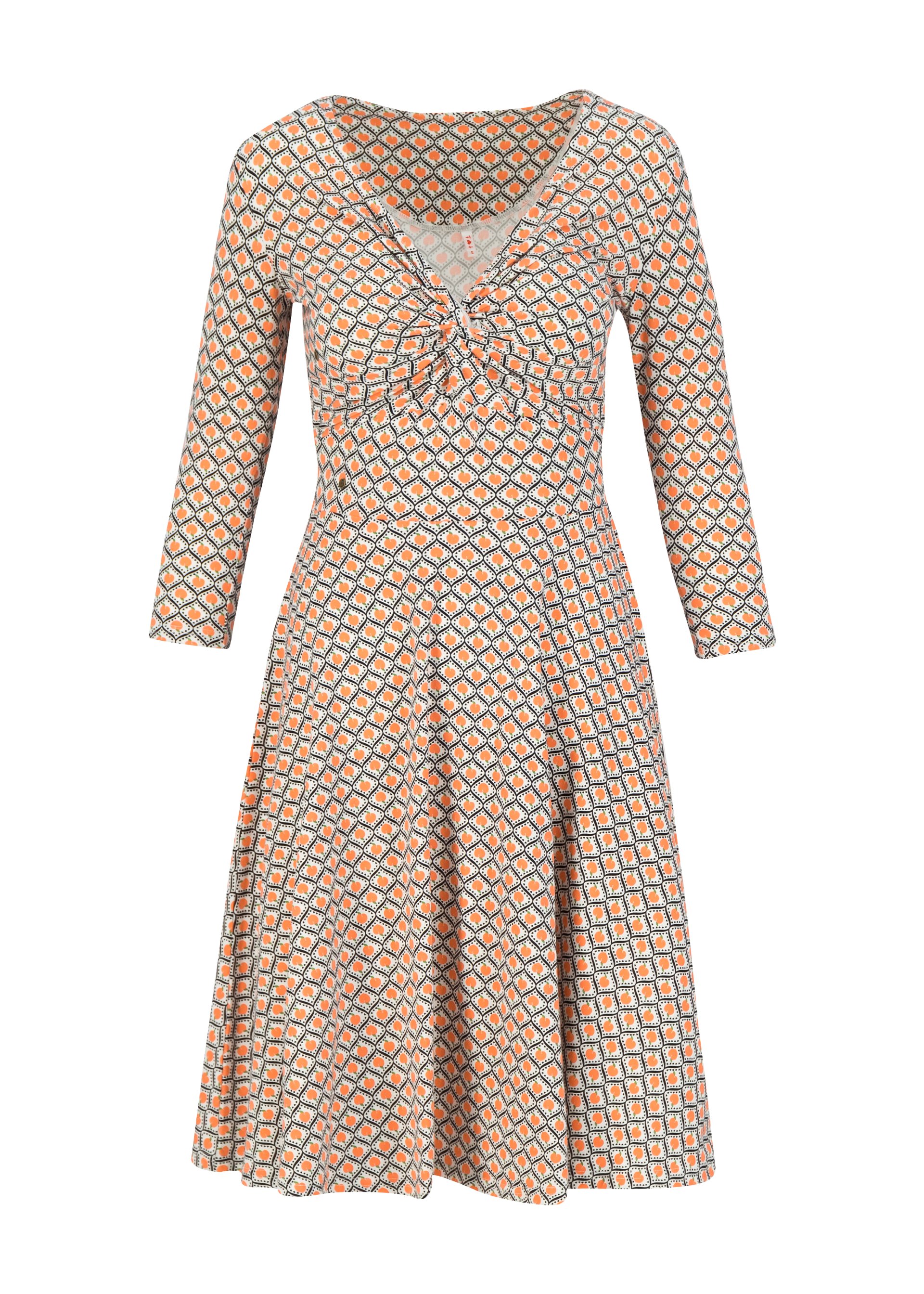 Sommerkleid hot knot  3/4 arm, peach penny, Kleider, Weiß