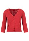 logo cardigan v-neck 3/4 arm, red anchor ahoi, Knitted Jumpers & Cardigans, Red